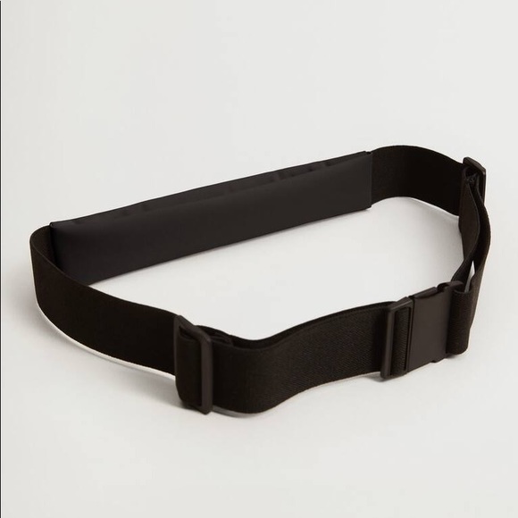 New! Mango Black Activewear Sport Belt Bum Bag Fanny Pack - Picture 4 of 5